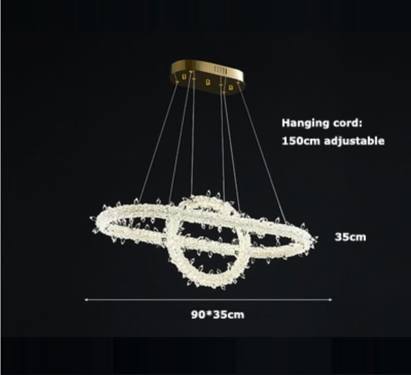 Crystal Ring Chandelier: Dazzling Lighting Fixture-ChandeliersDecor.com