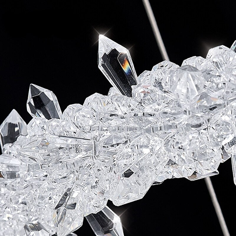 ChandeliersDecor.com-Chandeliers-Crystal Ring Chandelier: Dazzling Lighting Fixture