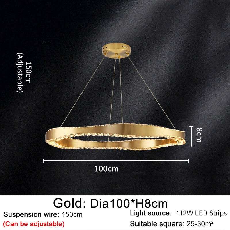 ChandeliersDecor.com-Chandeliers-Crystal Ring Chandelier: Exquisite Lighting Décor