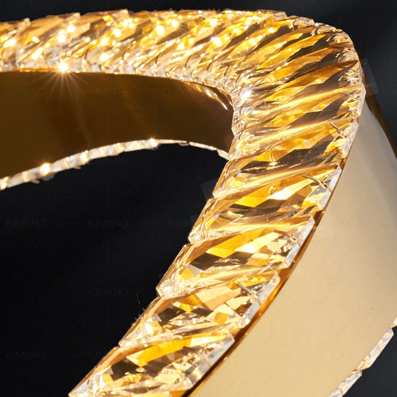 ChandeliersDecor.com-Chandeliers-Crystal Ring Chandelier: Exquisite Lighting Décor