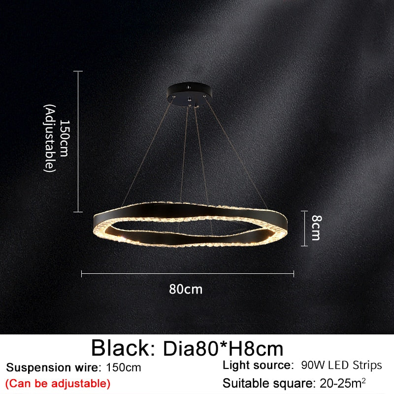 ChandeliersDecor.com-Chandeliers-Crystal Ring Chandelier: Exquisite Lighting Décor