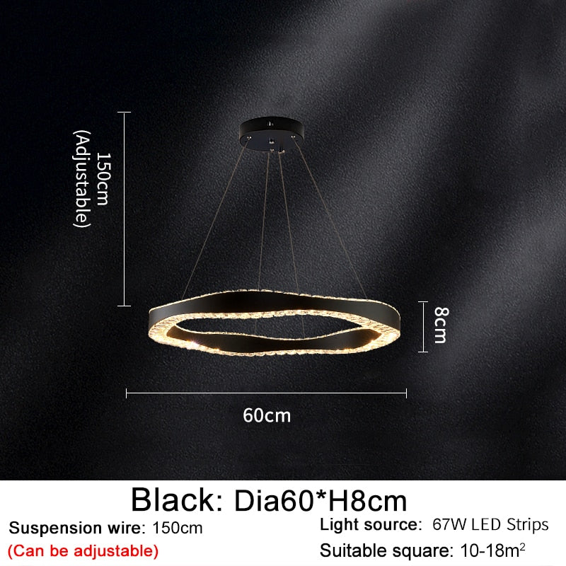 ChandeliersDecor.com-Chandeliers-Crystal Ring Chandelier: Exquisite Lighting Décor
