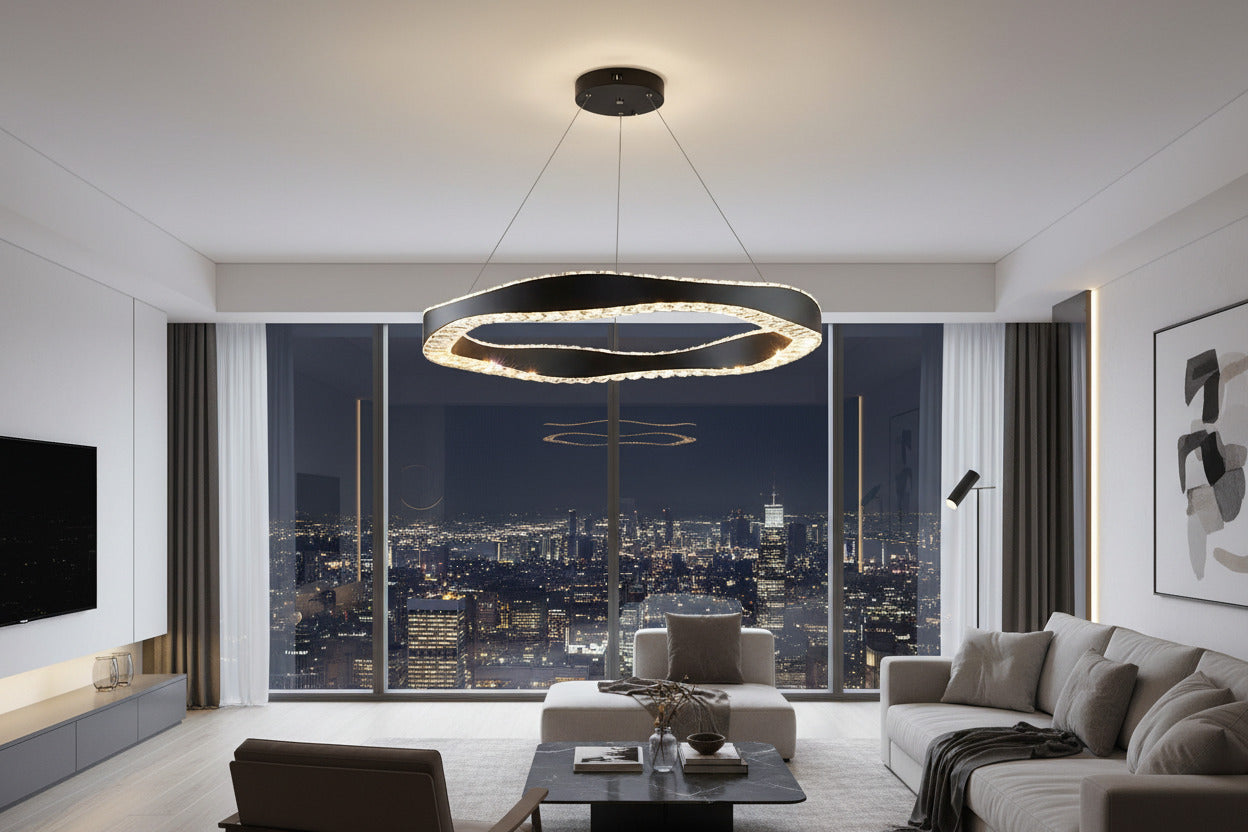 Crystal Ring Chandelier: Exquisite Lighting Décor-ChandeliersDecor.com