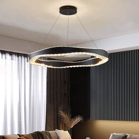 ChandeliersDecor.com-Chandeliers-Crystal Ring Chandelier: Exquisite Lighting Décor