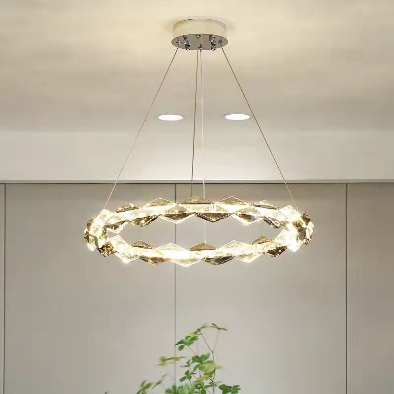 ChandeliersDecor.com-Chandeliers-Crystal Ring Chandelier - Illumination for Every Space