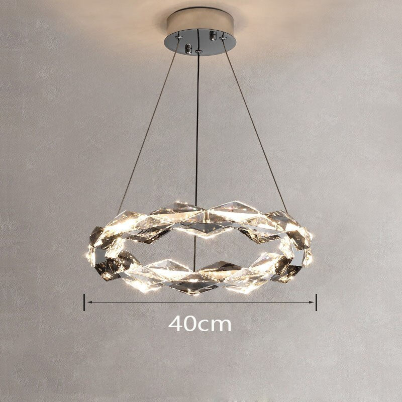ChandeliersDecor.com-Chandeliers-Crystal Ring Chandelier - Illumination for Every Space