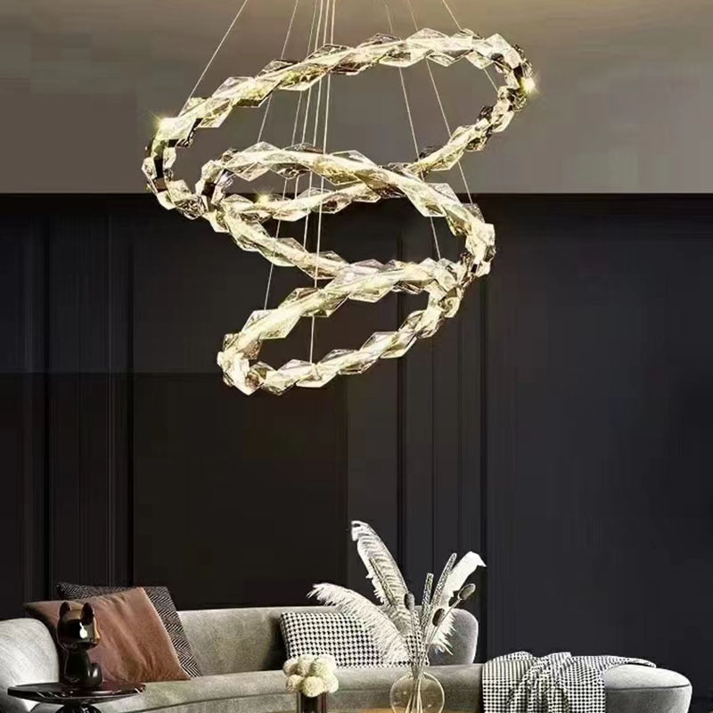 ChandeliersDecor.com-Chandeliers-Crystal Ring Chandelier - Illumination for Every Space