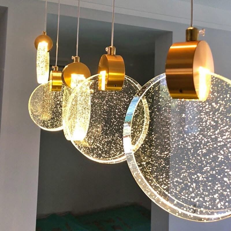 ChandeliersDecor.com-Staircase Chandelier-Crystal Rings Staircase Chandelier: Premium Lighting