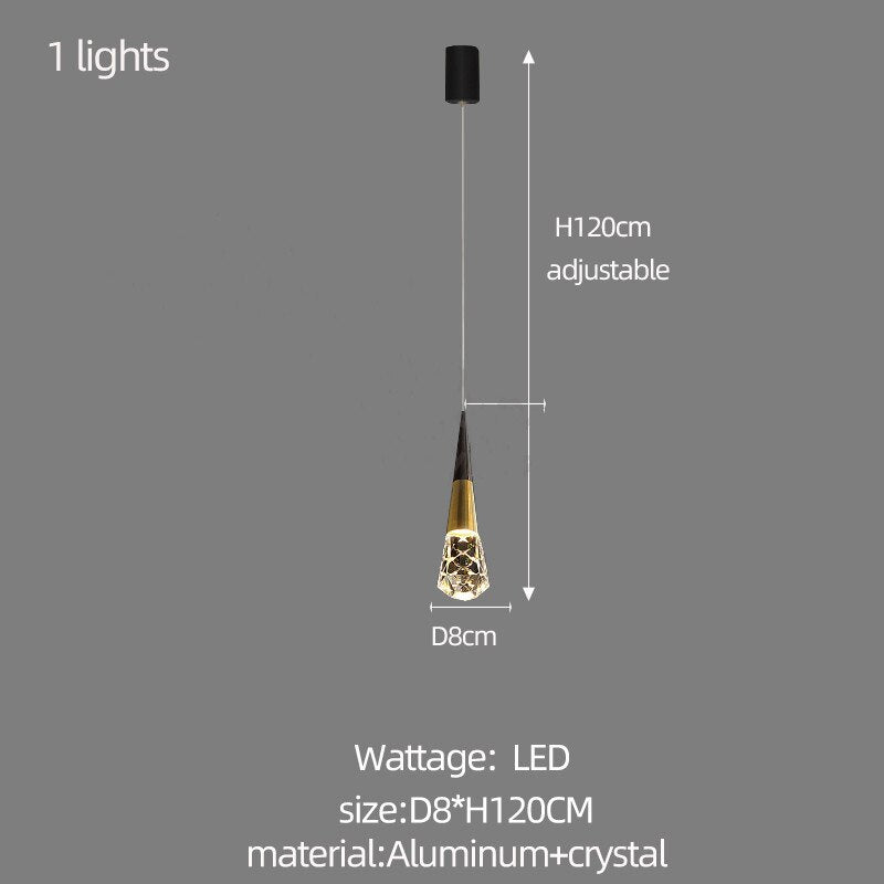 ChandeliersDecor.com-Staircase Chandelier-Crystal Spiral Cones Staircase Chandelier