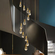 ChandeliersDecor.com-Staircase Chandelier-Crystal Spiral Cones Staircase Chandelier
