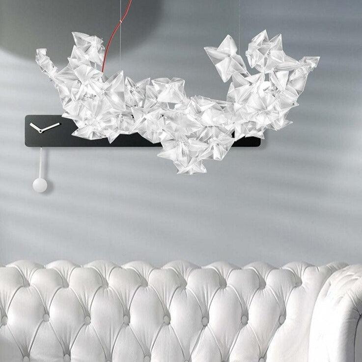 ChandeliersDecor.com-Kitchen Island-Crystal Stars Chandelier: Radiate Elegance and Brilliance