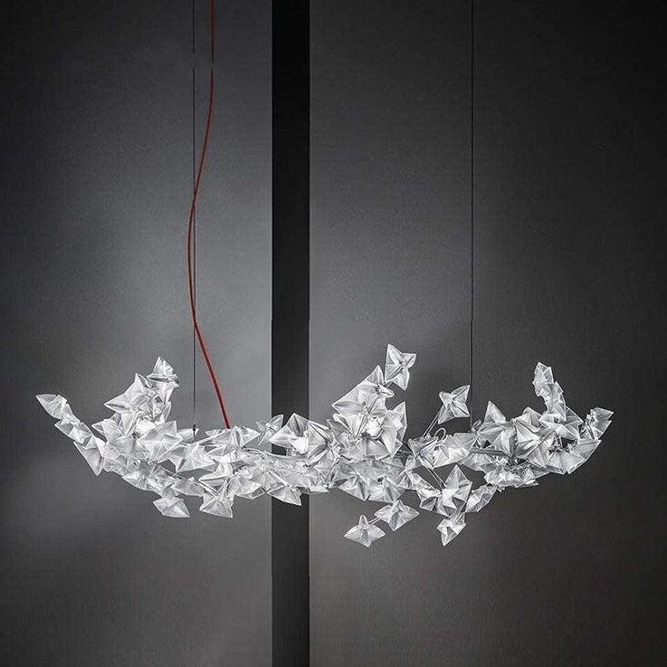 ChandeliersDecor.com-Kitchen Island-Crystal Stars Chandelier: Radiate Elegance and Brilliance