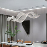 ChandeliersDecor.com-Kitchen Island-Crystal Swirl Chandelier Light