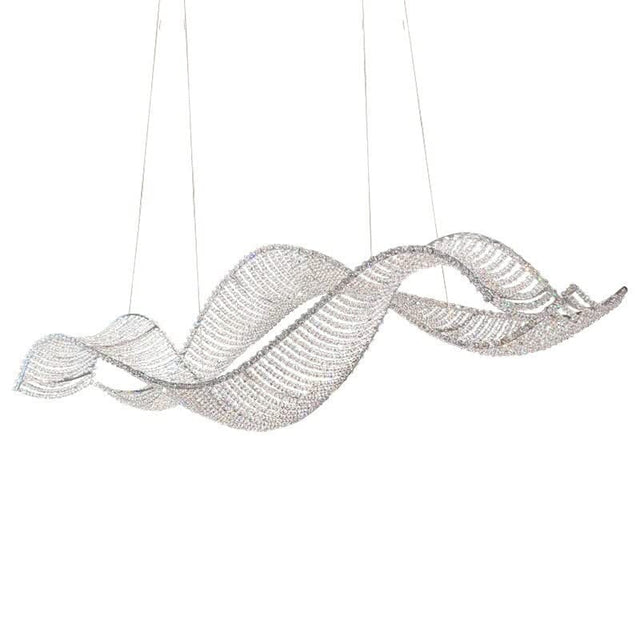 Crystal Swirl Chandelier Light-ChandeliersDecor.com