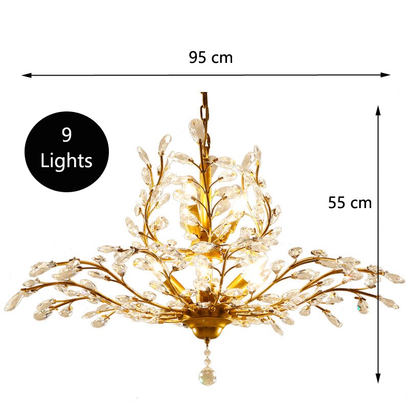 ChandeliersDecor.com-Chandeliers-Crystal Tree Chandelier: Elegant Lighting Fixture