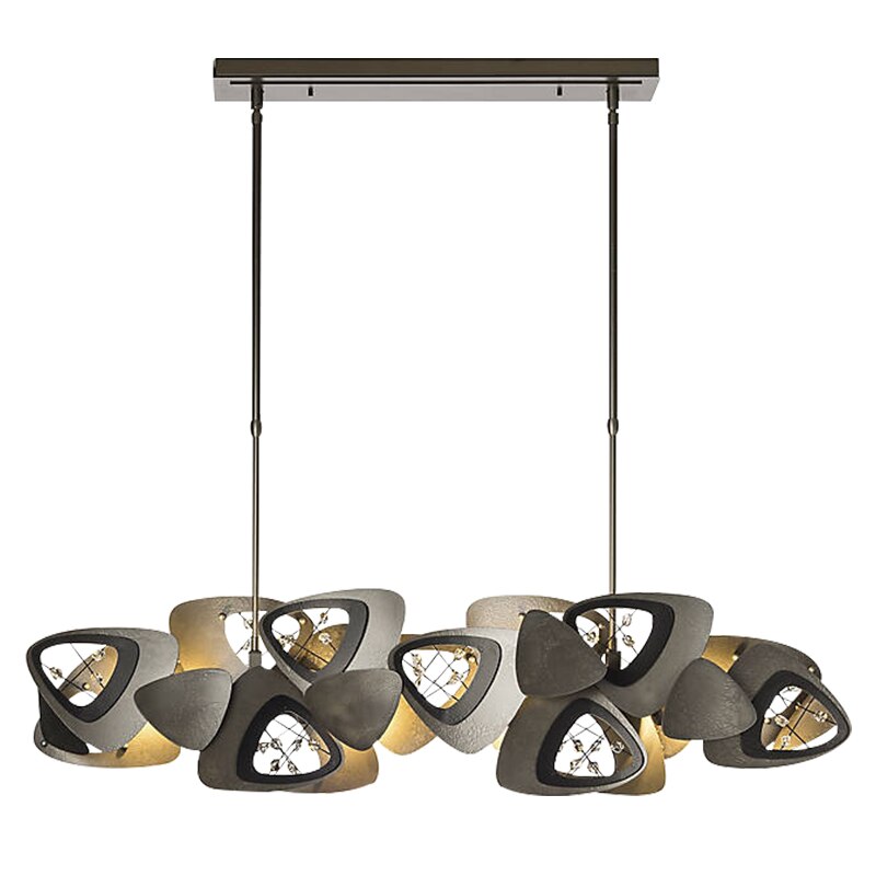 ChandeliersDecor.com-Kitchen Island-Crystal Triangle Kitchen Island Lighting Chandelier