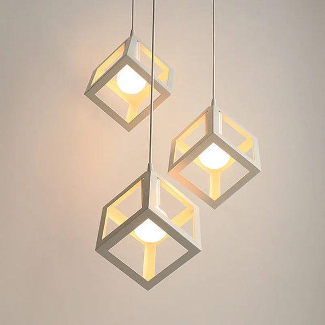 Cube Pendant Light Metal Elegance - Illuminate with Style-ChandeliersDecor.com
