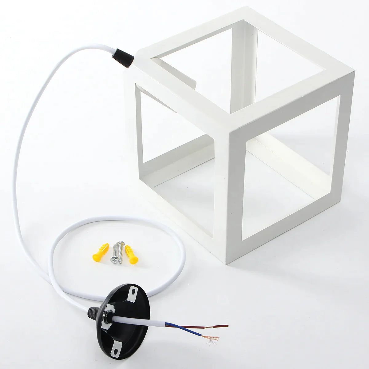 ChandeliersDecor.com-Pendant Lights-Cube Pendant Light Metal Elegance - Illuminate with Style
