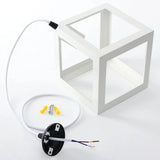 ChandeliersDecor.com-Pendant Lights-Cube Pendant Light Metal Elegance - Illuminate with Style