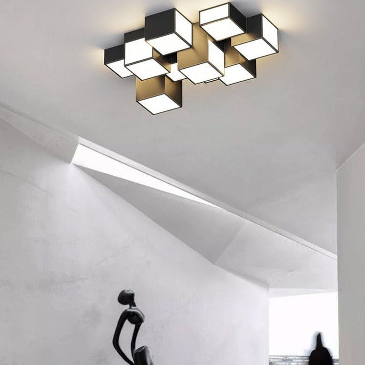 ChandeliersDecor.com-Ceiling Chandelier-Cubes Ceiling Light - Illuminate with a Modern Flair