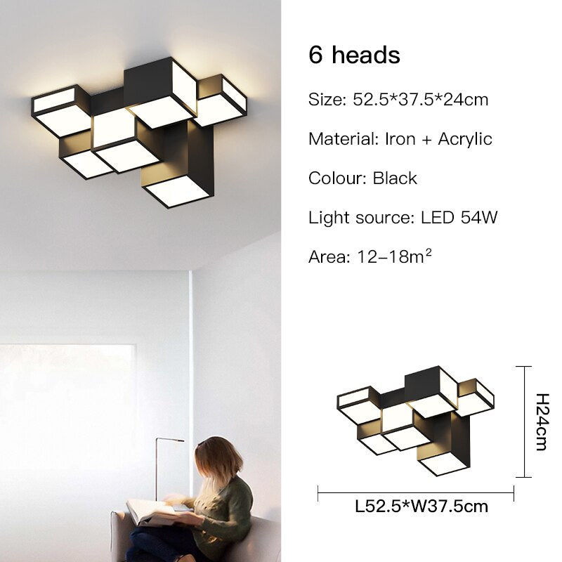 ChandeliersDecor.com-Ceiling Chandelier-Cubes Ceiling Light - Illuminate with a Modern Flair