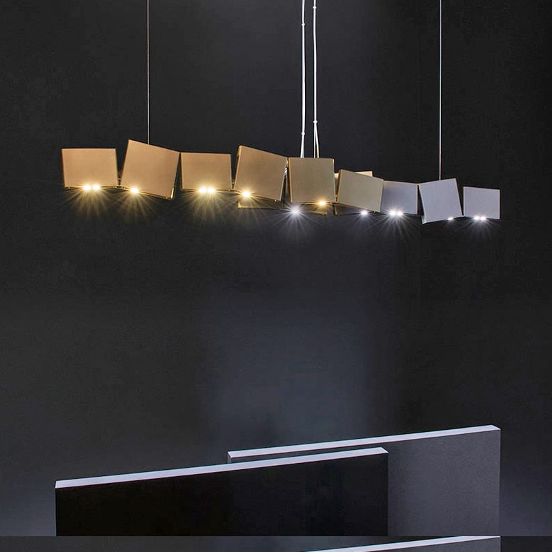 ChandeliersDecor.com-Kitchen Island-Cubes Chandelier: Stylish Lighting for Every Space