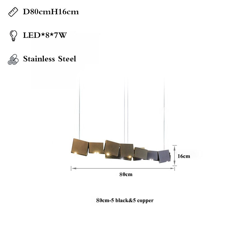 ChandeliersDecor.com-Kitchen Island-Cubes Chandelier: Stylish Lighting for Every Space