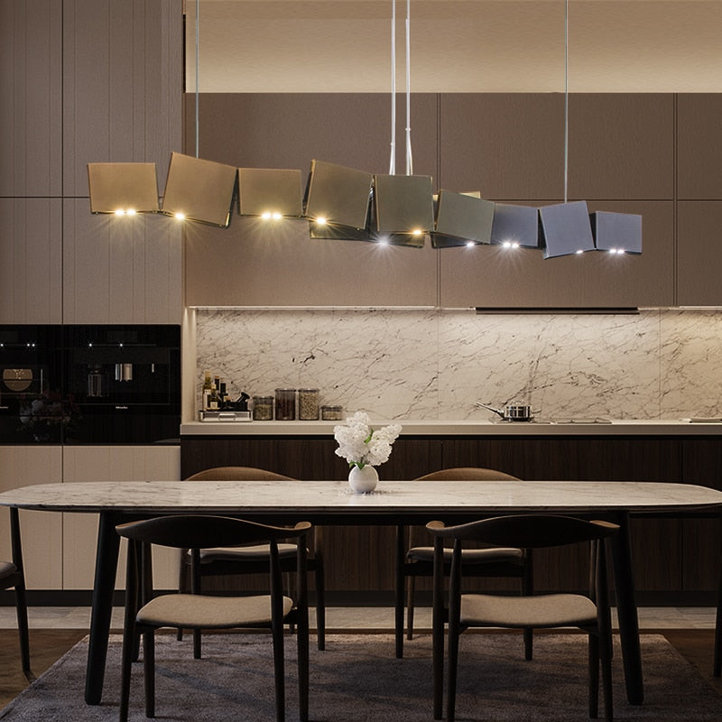 ChandeliersDecor.com-Kitchen Island-Cubes Chandelier: Stylish Lighting for Every Space