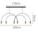 ChandeliersDecor.com-Kitchen Island-Curve Hanging Light - Illuminate in Style