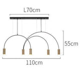 ChandeliersDecor.com-Kitchen Island-Curve Hanging Light - Illuminate in Style
