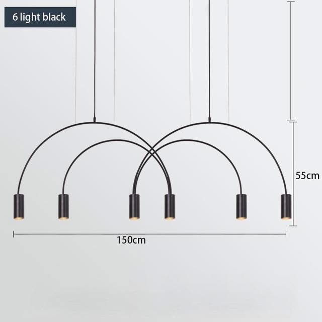 Curve Hanging Light - Illuminate in Style-ChandeliersDecor.com