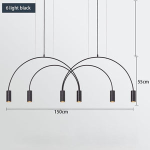 ChandeliersDecor.com-Kitchen Island-Curve Hanging Light - Illuminate in Style