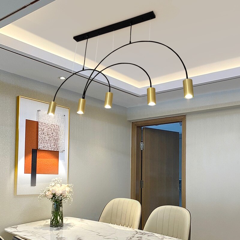 ChandeliersDecor.com-Kitchen Island-Curve Hanging Light - Illuminate in Style