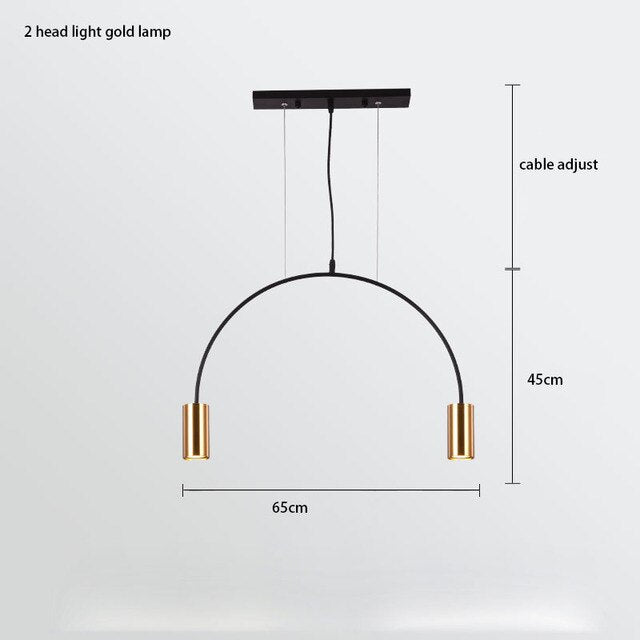 ChandeliersDecor.com-Kitchen Island-Curve Hanging Light - Illuminate in Style