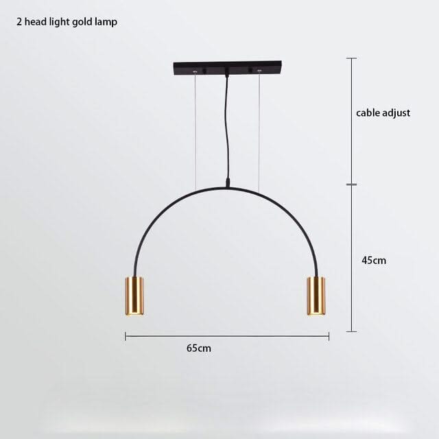 Curve Hanging Light - Illuminate in Style-ChandeliersDecor.com