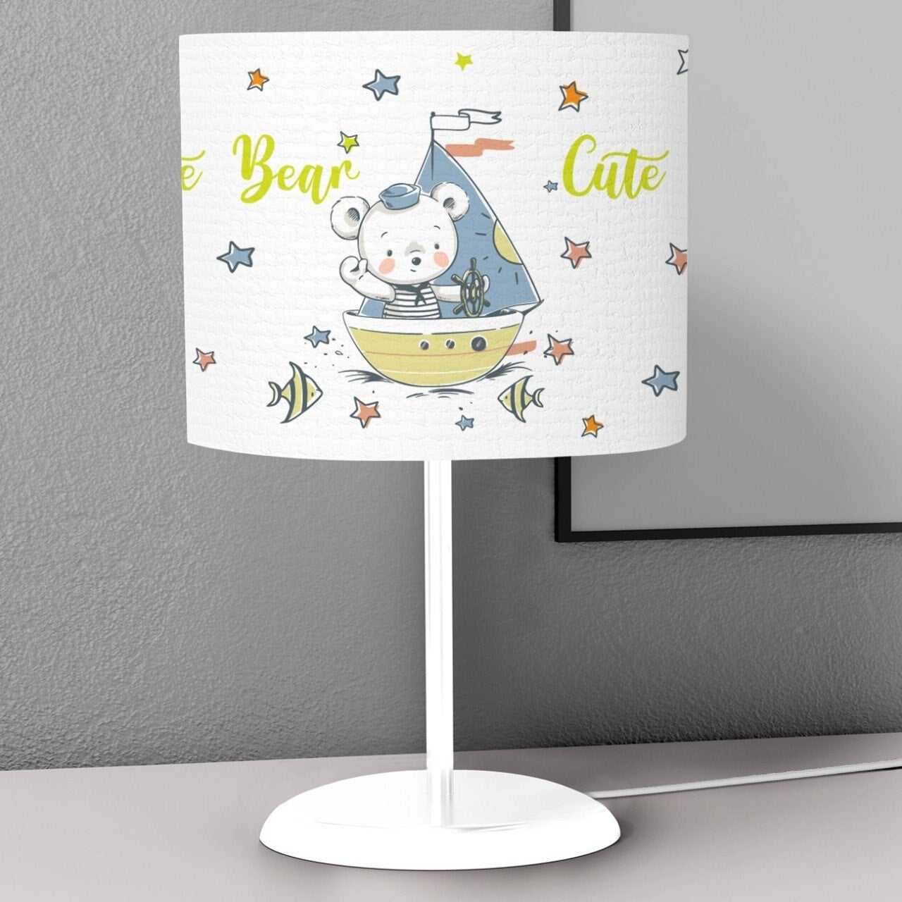 ChandeliersDecor.com-Kids Room Nursery Lighting-Cute Tiny Sailor Teddy Bear Kids Bedroom Night Lamp