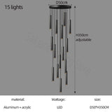 ChandeliersDecor.com-Staircase Chandelier-Cylindrical Pendant Staircase Chandelier