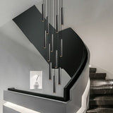 ChandeliersDecor.com-Staircase Chandelier-Cylindrical Pendant Staircase Chandelier