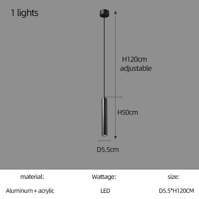 Cylindrical Pendant Staircase Chandelier-ChandeliersDecor.com