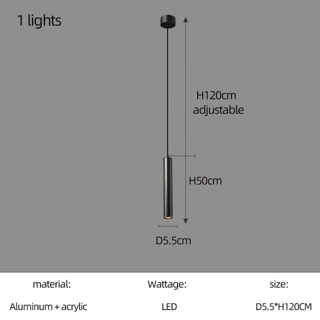 Cylindrical Pendant Staircase Chandelier-ChandeliersDecor.com