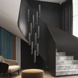ChandeliersDecor.com-Staircase Chandelier-Cylindrical Pendant Staircase Chandelier