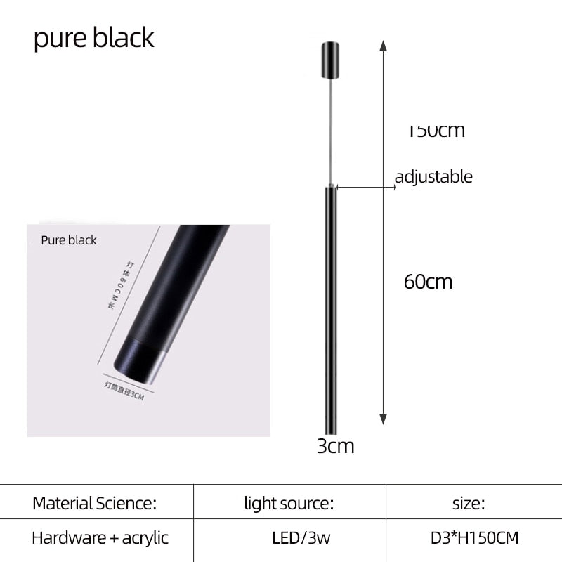 ChandeliersDecor.com-Staircase Chandelier-Cylindrical Two Color LED Chandelier - Dazzling Illumination