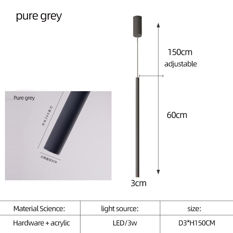 ChandeliersDecor.com-Staircase Chandelier-Cylindrical Two Color LED Chandelier - Dazzling Illumination