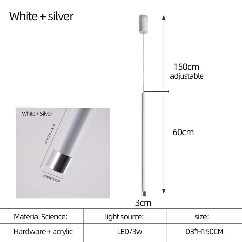 ChandeliersDecor.com-Staircase Chandelier-Cylindrical Two Color LED Chandelier - Dazzling Illumination