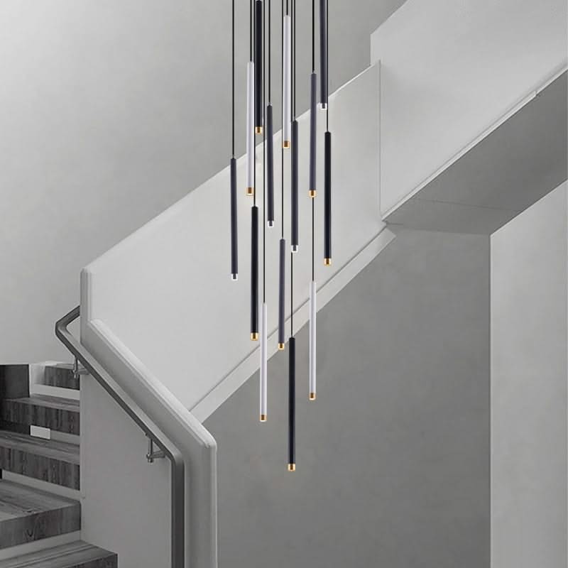 Cylindrical Two Color LED Chandelier - Dazzling Illumination-ChandeliersDecor.com