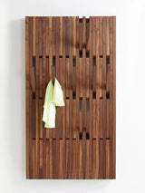 ChandeliersDecor.com-Drying Racks & Hangers-Dark Wallnut Wood Piano Wall Hanging Coats Organiser