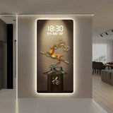 ChandeliersDecor.com-Wall Clocks-Deer Scenary Digital Wall Clock