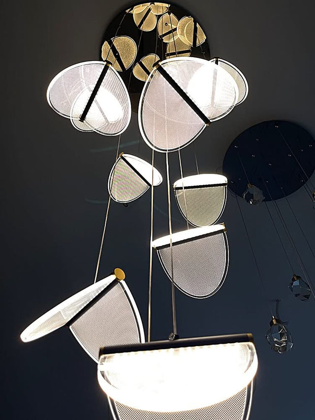 Deluxe Acrylic Blade Chandelier-ChandeliersDecor.com