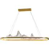 ChandeliersDecor.com-Kitchen Island-Designer Acrylic Hill Chandelier for Stunning Lighting