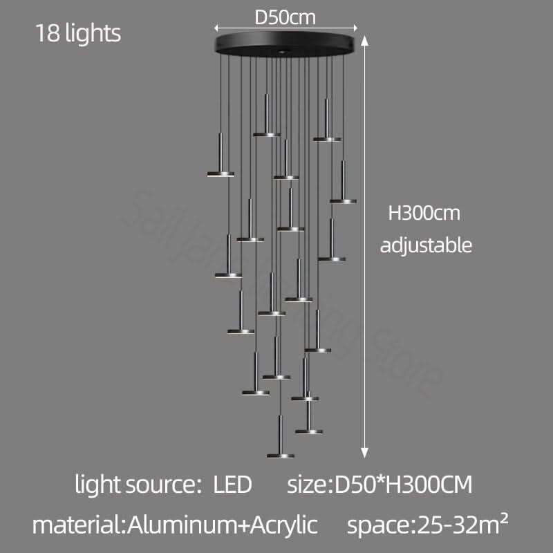 ChandeliersDecor.com-Staircase Chandelier-Designer Arc Luxury Staircase Chandelier